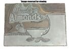 Vintage Metal Woodblock Pangburn's Chocolate Almonds