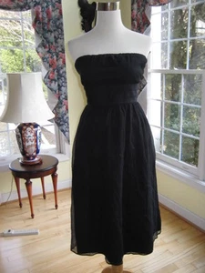 J Crew  Emily silk chiffon dress  Sz 4 NWT $198 Style 73893 Black  - Picture 1 of 6