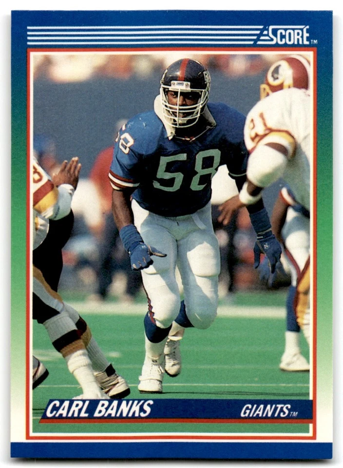 1990 Score Carl Banks New York Giants #91 - Image 1 of 2