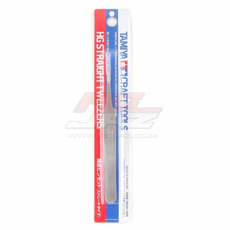 Tamiya 74048 HG Stainless Steel Straight Tweezers RC Plastic Model Craft Tools - Image 1 of 1