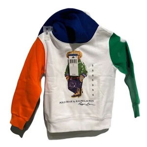 Ralph Lauren Kids' Colorblock Hoodie - Blue, Orange, Green - Picture 1 of 5