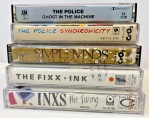 The Police, Simple Minds, The Fixx, INXS Cassettes lot of 5 - Vintage Music - Picture 1 of 3