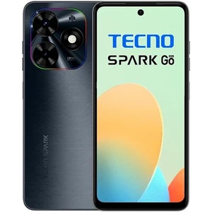 TECNO Spark Go 2024, Dual SIM-Octa Core 1.6 GHz, 64 GB + 3 GB RAM, LTE, Black - Afbeelding 1 van 6
