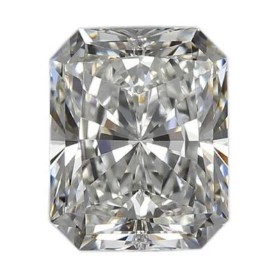 1.70 Ct Loose Lab-Grown CVD Diamond 6x8 mm Radiant Cut IF - D Certified - Image 1 of 4