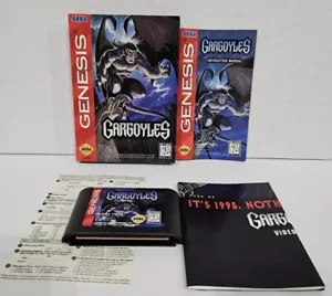 Gargoyles 1995 Sega Genesis Complete CIB Manual, Registration Card, Poster - Picture 1 of 24