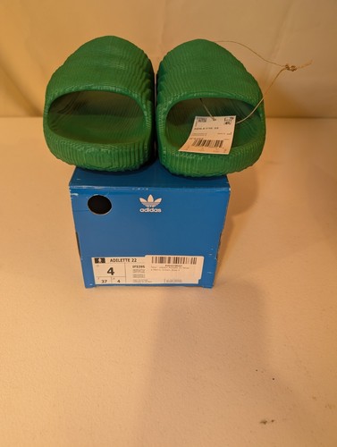 Sandali Adidas Adilette 22 Slides verdi unisex taglia US 4 comodi slip on
