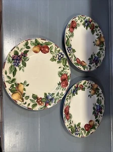 SAKURA SONOMA EXCELL FRÜCHTE 3er Set, 10 3/4" SPEISETELLER - Bild 1 von 4
