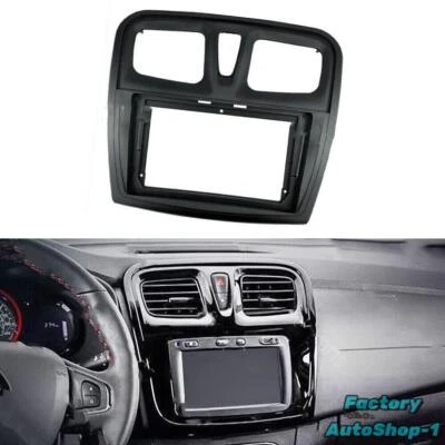 Nuevo panel de radio fascia de 9 pulgadas para marco estéreo RENAULT Logan 2 Sandero 2 12-19 Foto 1 de 4