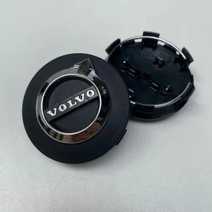 4x 64mm Schwarz Für VOLVO Nabenkappen Felgendeckel Nabendeckel Radkappen - Picture 1 of 1