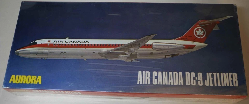 AURORA - DC-9 JETLINER - AIR CANADA - 1:72 - KIT#356-395 - VINTAGE - Image 1 of 1