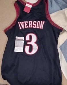 Allen Iverson Autographed Basketball Jersey JSA Certified - Picture 1 of 1