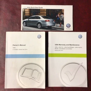 2014 VW VOLKSWAGEN JETTA OWNERS MANUAL BOOKS MAINTENANCE & REF GUIDE ALL MODELS - Picture 1 of 4