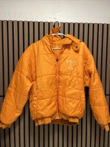 Vintage 1990s University of Tennessee Pro Player Puffer Jacket Xl Reversible - Picture 1 of 20