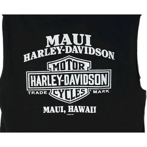Harley Davidson Men’s Maui Hawaii Sleeveless T-shirt SZ Large VGC - Picture 1 of 9