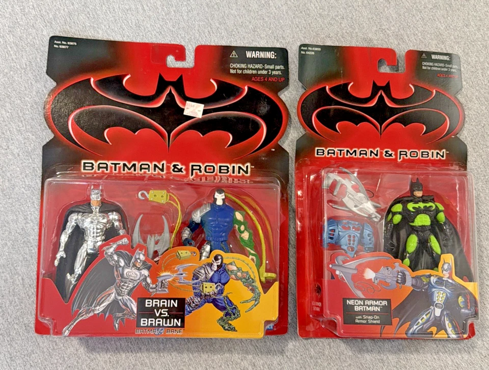 Batman & Robin Armadura de Neón Batman & Brain vs Brawn Batman/Bane Paquete de 2 Sellados Foto 1 de 4