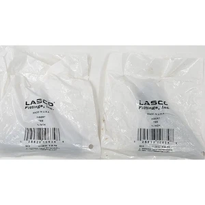 Lasco 3/4" x 3/4" x 3/4" Barbed Insert PVC Water Irrigation Tee Lot of 2 - Picture 1 of 2