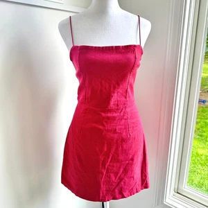 Vestido Lottie Moss Nuevo con Etiquetas Rojo Mini Calce Acampanado Cóctel Fiesta XS Pac Sol - Imagen 1 de 7