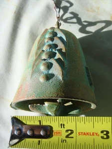 Paolo Soleri 10" Bronze Windglocke - schwere 2,5" Glocke außergewöhnliche Markierungen - NEU - Bild 1 von 24