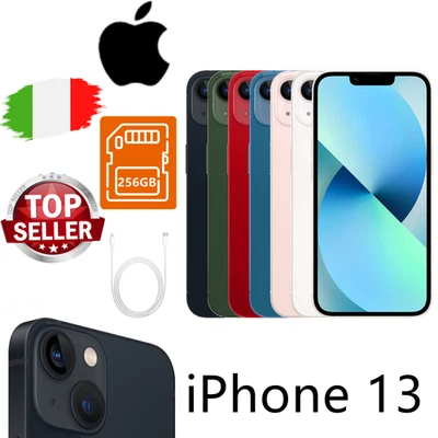 NUOVO Apple iPhone 13 256GB  Nero Bianco Rosso Blu ✔️NUOVO&SIGILLATO ✔️Originale - Immagine 1 di 4