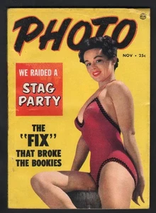 PHOTO DIGEST MAGAZINE NOVEMBER 1953 SEXY CHEESECAKE PICS FEMALE WRESTLER ARTICLE - Bild 1 von 2