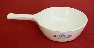 Vintage Ceramic Corning Ware Handled Saucepan w Cornflower Pattern 16 Oz. P-81 - Picture 1 of 15