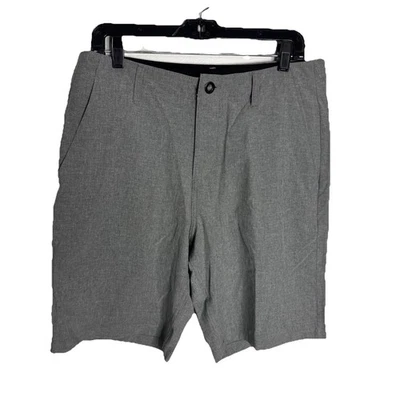 Volcom Surf Turf Shorts Mens 32x10 Gray Heather 4 Way Stretch Flat Front Slash - Image 1 of 4
