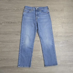 Levi's Premium Jeans Damen Gr. 27 (28x26) Blau Wedgie Straight Denim Button Fly - Bild 1 von 21