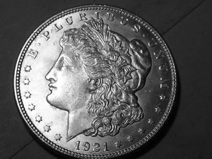 1921-P Morgan Silver Dollar ($1), Philadelphia Mint, 90% Silver - Picture 1 of 1