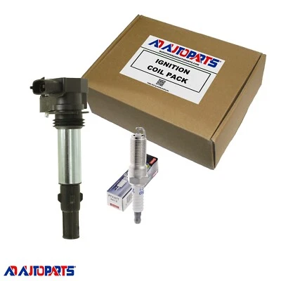 1 Ignition Coil + 1 Platinum TT Spark Plug 4513 For Chevrolet Corvette GMC Yukon - Imagem 1 de 3