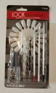 Kit de arte en uñas Look de 7 piezas: abrigo superior, cepillos, puntos y rueda de uñas de práctica - Imagen 1 de 2