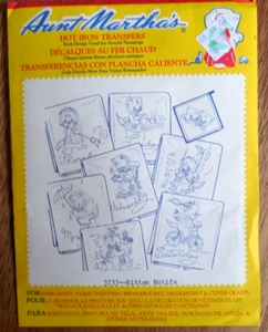 NUEVO De colección Tía Martha's Hot Iron Transfers #3722 - Días de la semana "Gatitos" - Imagen 1 de 3