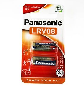  LRV08 12V Batterie Panasonic MN21 GP23 23AE A23 VA23GA LRV08 23A L1028 2er Blis