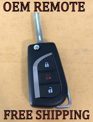 OEM TOYOTA 2017 2018 COROLLA IM FLIP KEYLESS REMOTE FOB TRANSMITTER 89070-12C20 - Image 1 of 2