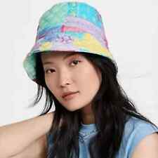 NWT Jocelyn Bright Pastel Quilted Patchwork Bucket Hat Y2K 90s bandanna new