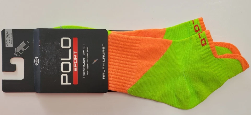 Polo Sport Ralph Lauren Performance Corte Bajo Deportivo Calcetines al Tobillo Para Hombre Corte Bajo Nuevos Foto 1 de 1