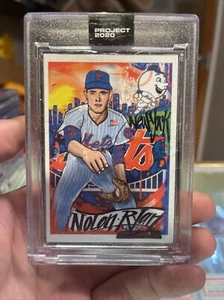 2020 Topps Project 2020 Artist Proof By King Saladeen Nolan Ryan 02/20 #105 AP - Picture 1 of 2