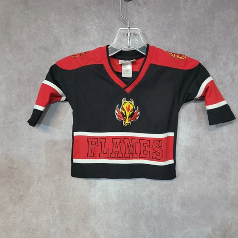 Vintage 90s Mighty Mac NHL Calgary Flames BLASTY Jersey Youth Toddler 12m Cover