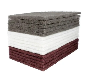 3M Scotch-Brite Hand Pads 5 each:7447(maroon), 7448(grey), 7445(white) FREE SHIP - Picture 1 of 2