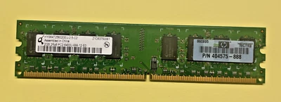 Qimonda 2GB DDR2 PC2-6400U-666-12-E0 Memory Module – HYS64T256020EU-2.5-C2 - Image 1 of 2