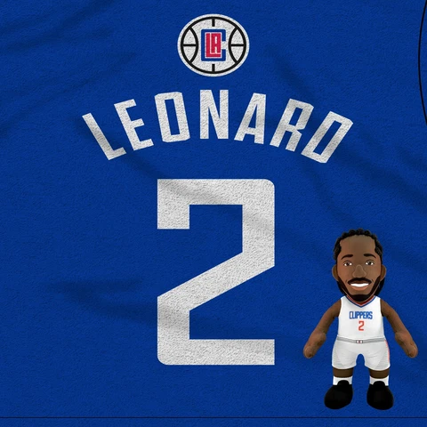 Los Angeles Clippers Kawhi Leonard 60" x 80" Throw Blanket & 10" Plush Figure Cover