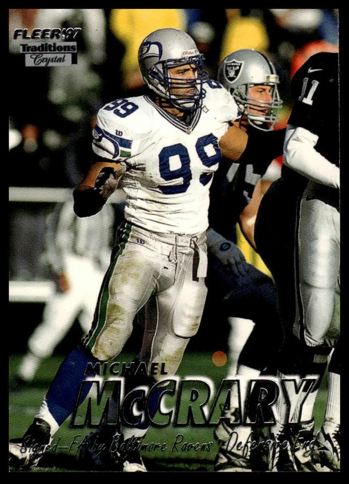1997 Fleer #387 Michael McCrary Traditions Crystal - Image 1 of 2