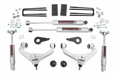 Kit de elevación Rough Country 3,5" con sobrecargas Chevy/GMC 2500/3500HD 11-19 Foto 1 de 4