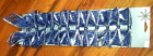 NEW Christmas Bows set of 12 Blue Silver checkered ribbon bows ties Bag bows