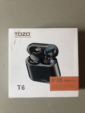 TOZO T6 True Wireless Earbuds Bluetooth Headphones Touch Control with Wireless