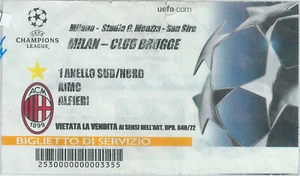 C0560 - Vecchio  BIGLIETTO PARTITA CALCIO - 2003 / 2004: MILAN - CLUB BRUGGE - Picture 1 of 1