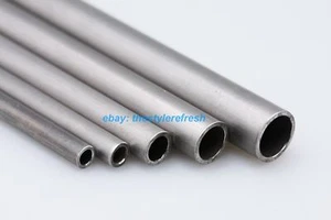 Titanium Grade TA2 Round Tube 1.0mm thin wall OD 5 to 12mm L230mm - Picture 1 of 2