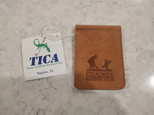 TICA Ozaukee Country Club Milwaukee, MIT Leder Geld & Ausweishalter - NEU - Bild 1 von 4