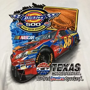 Adult 3XL Texas Motor Speedway 2008 Dickies 500 Double Sided Print T Shirt NOS - Picture 1 of 7