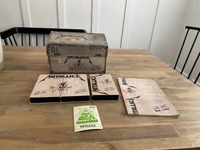 1993 Metallica Live Shit: Binge and Purge Box Set - 3 VHS Book Pass Missing CD’s - Image 1 of 4