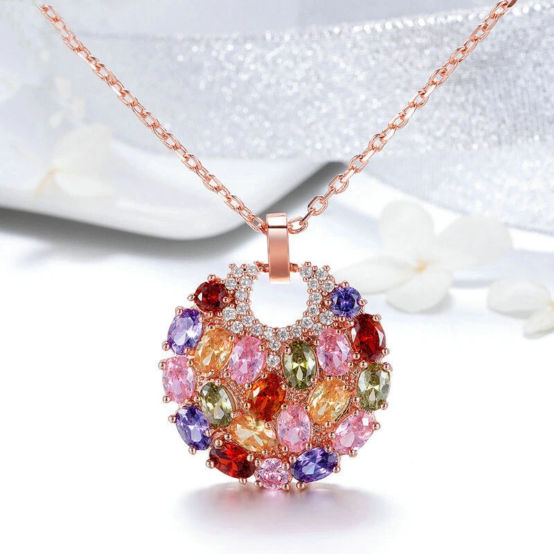Joyería Fina Enchapada En Oro Rosa De Peridoto Natural - EBay